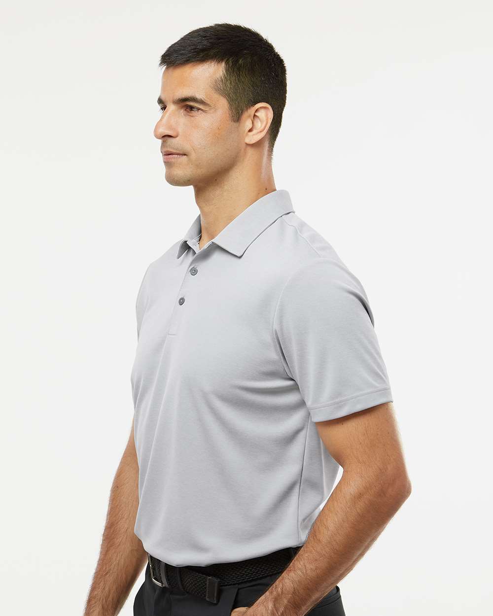 Adidas A582 Heathered Polo Shirt #colormdl_Grey Two Melange