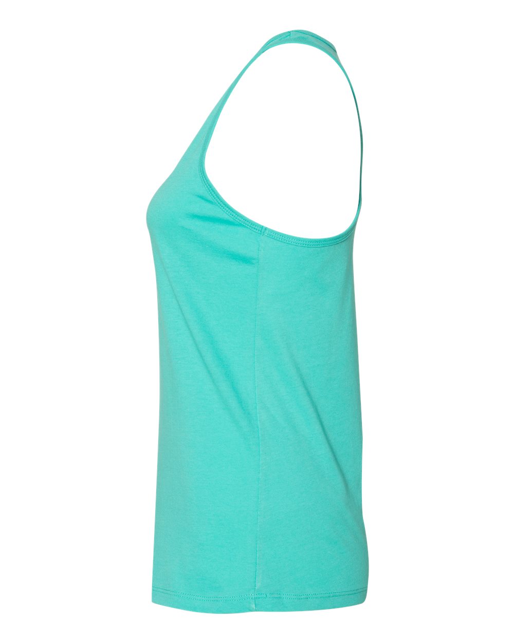 Teal Color Women's Jersey Racerback Tank