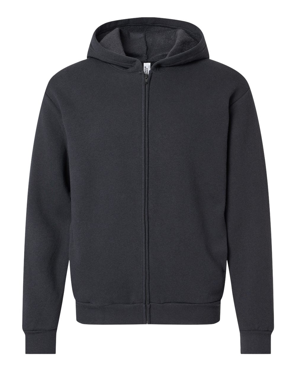 American Apparel  RF497 ReFlex Fleece Full-Zip Hoodie #color_Black