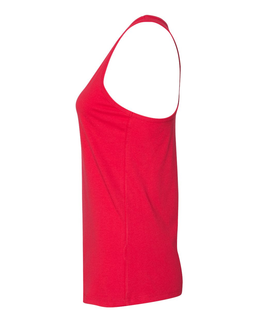 Red Color Women's Jersey Racerback Tank
