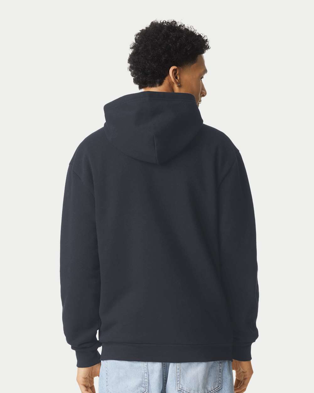 American Apparel  RF497 ReFlex Fleece Full-Zip Hoodie #colormdl_Black