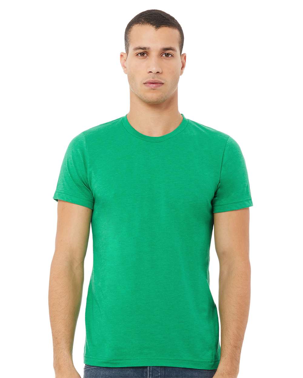 BELLA + CANVAS CVC Jersey Tee 3001CVC mdl Heather Kelly Color CVC Jersey Tee