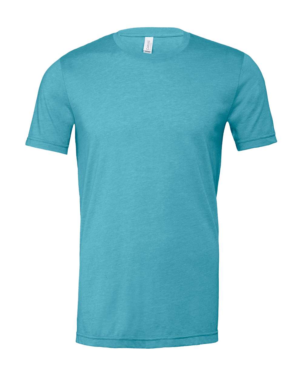Heather Aqua Color CVC Jersey Tee