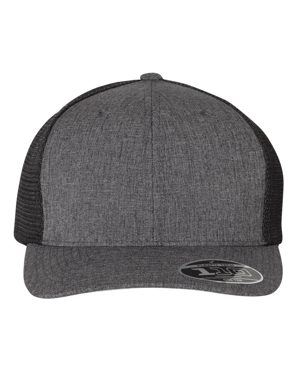 Flexfit 110® Mesh-Back Cap 110M #color_Mélange Charcoal/ Black