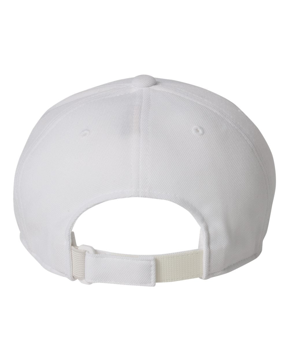 White Color Flexfit 110® Cool & Dry Mini-Piqué Cap Back View