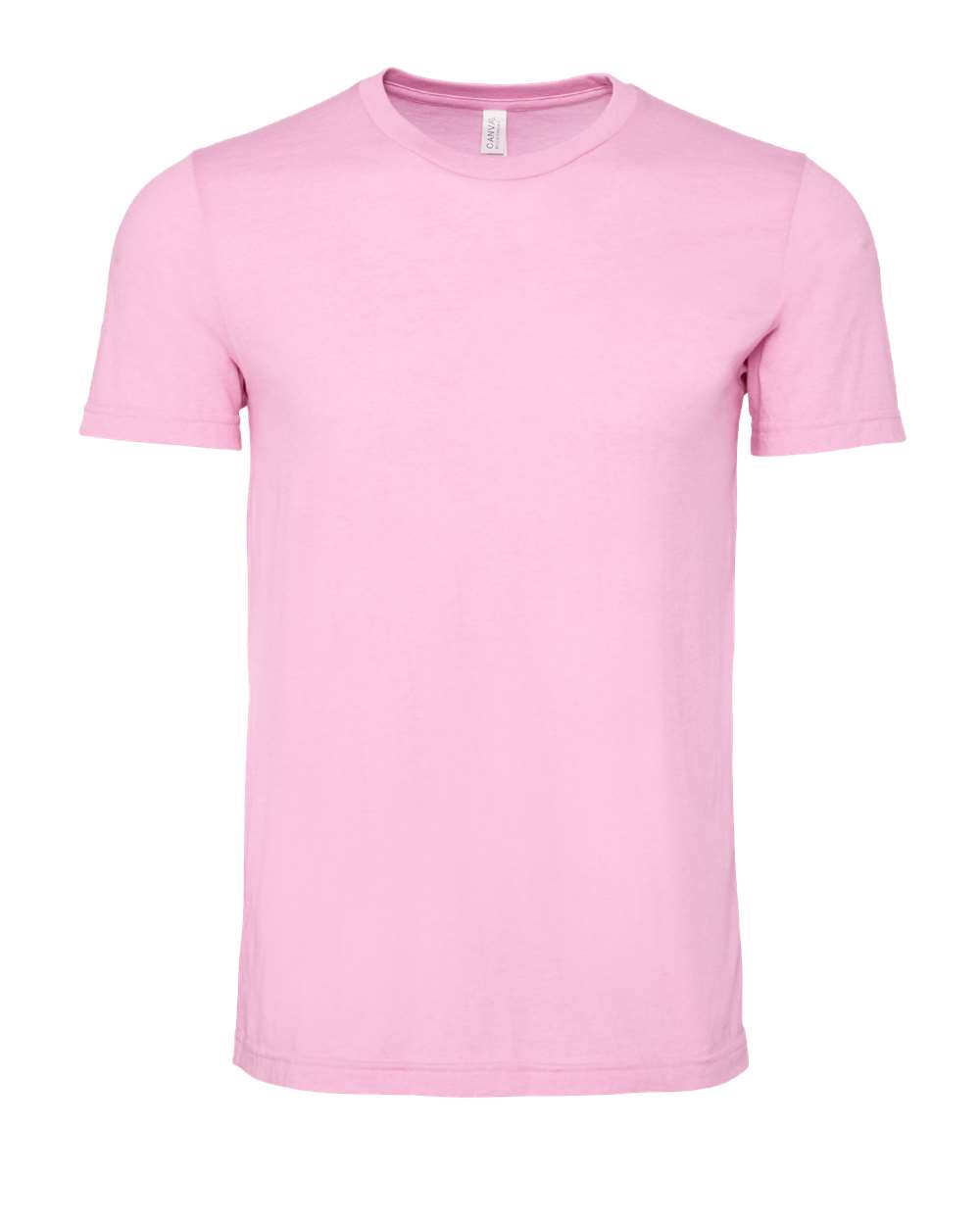 Heather Bubble Gum Color CVC Jersey Tee