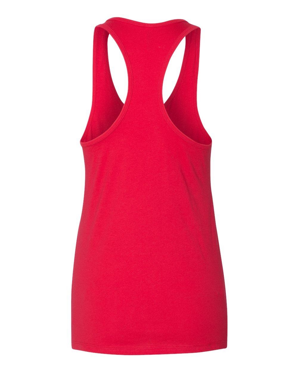 Red Color Women's Jersey Racerback Tank