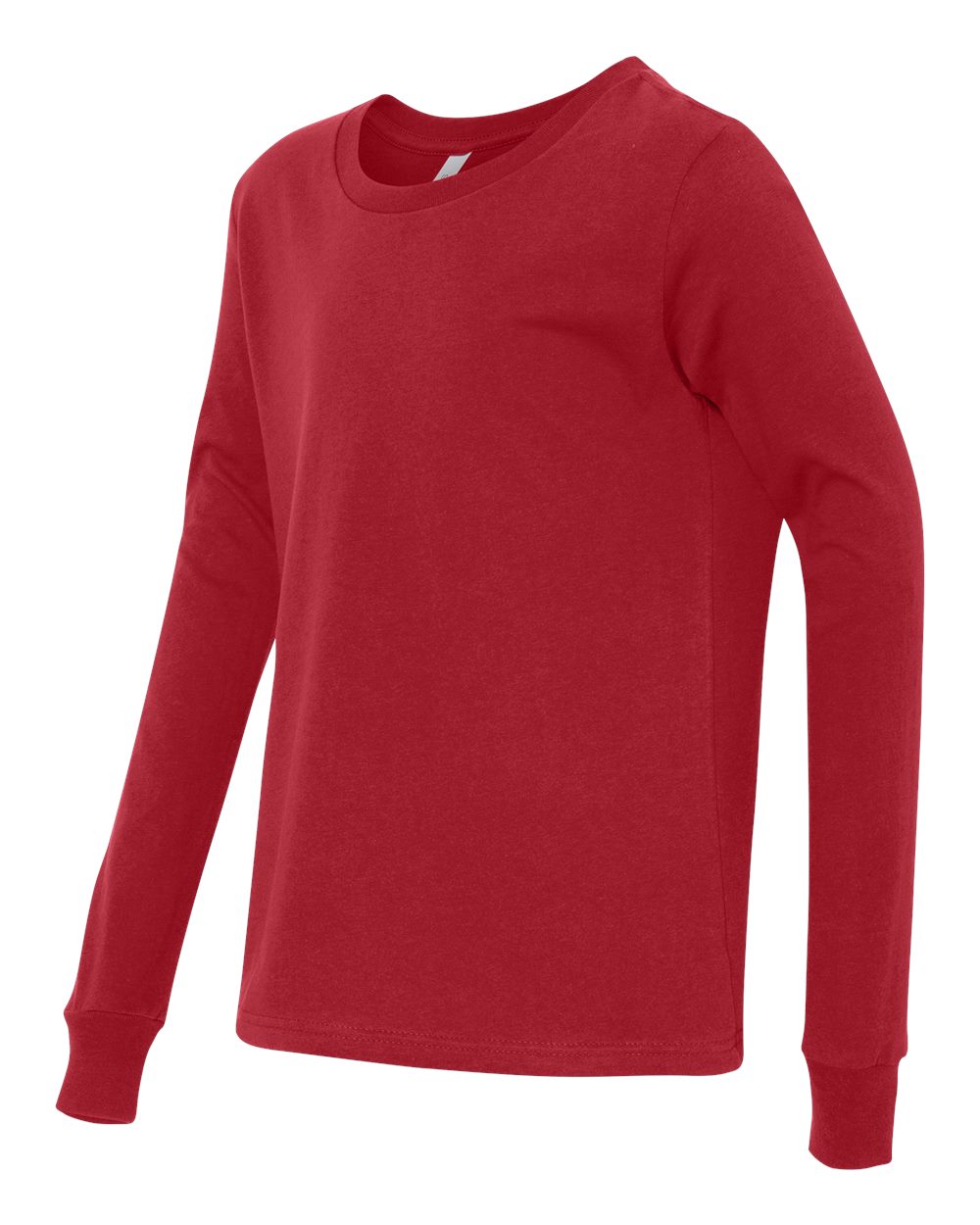 Red Color Youth Jersey Long Sleeve Tee 3501Y