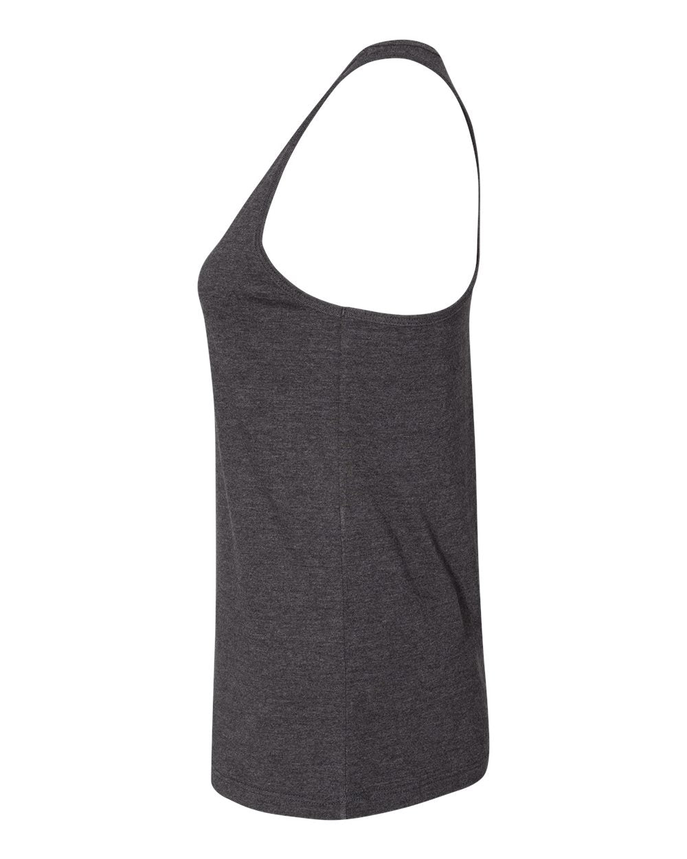 Dark Grey Heather Color Women's Jersey Racerback Tank