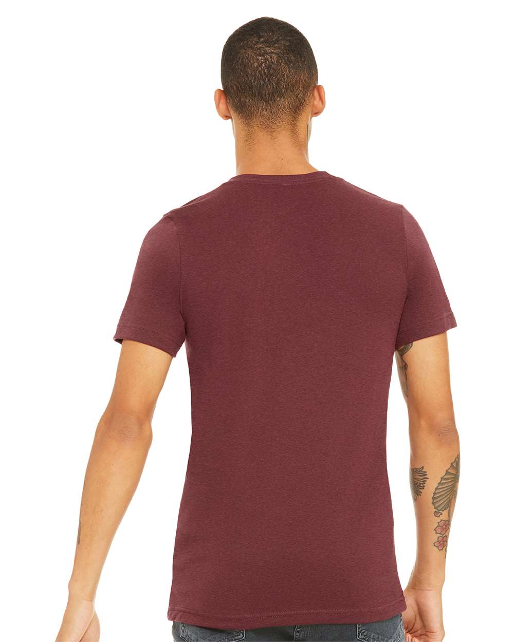 mdl Heather Cardinal Color CVC Jersey Tee