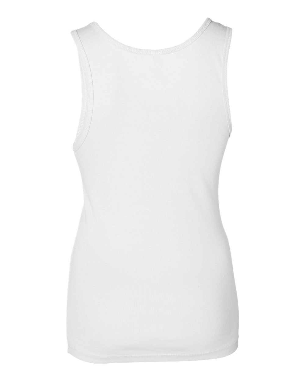White Color Women's Baby Rib Tank