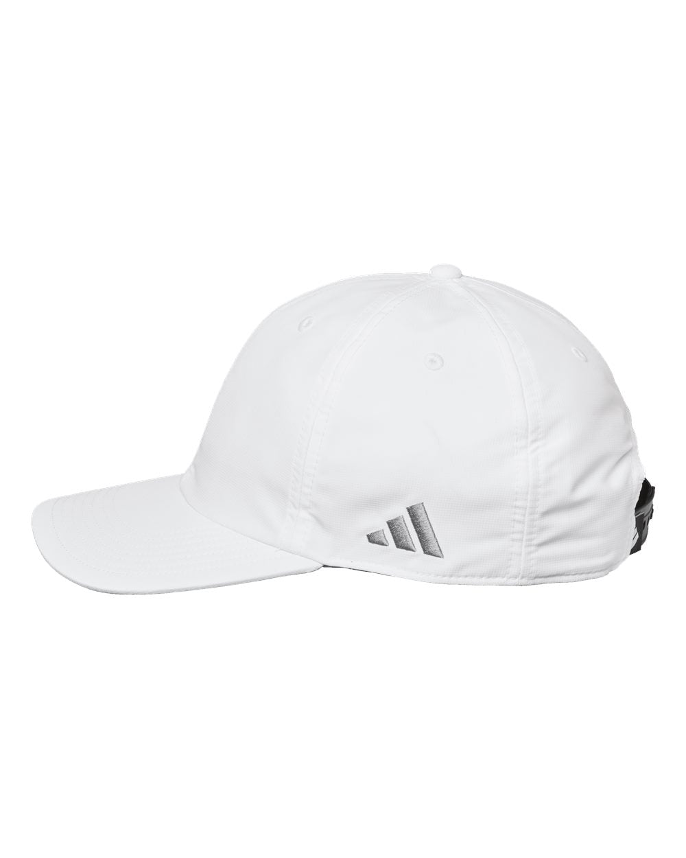 White Color Sustainable Performance Max Cap Side View