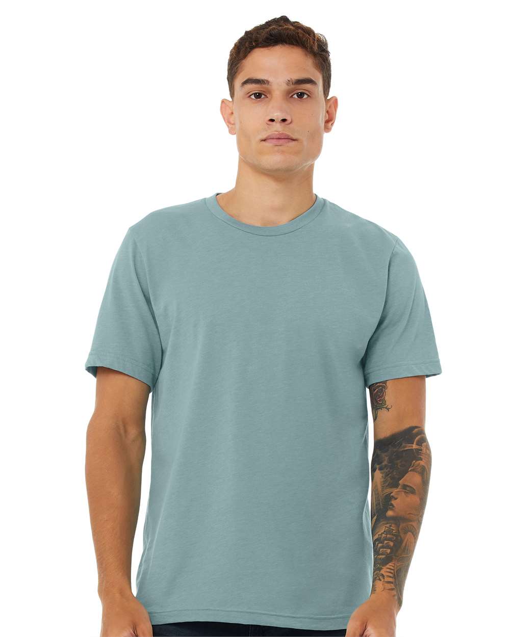 Heather Blue Lagoon Color CVC Jersey Tee