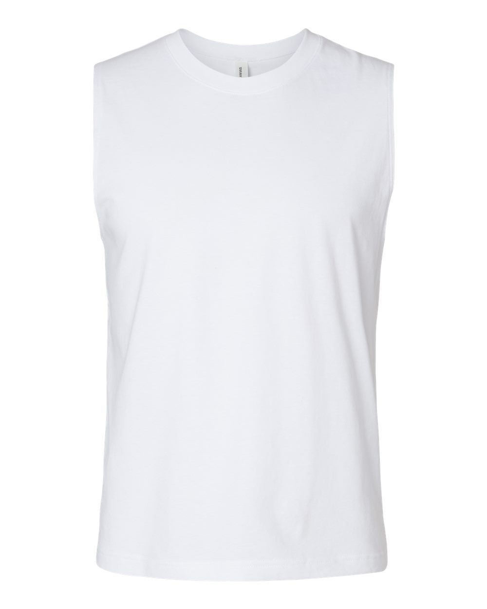 White Color Jersey Muscle Tank