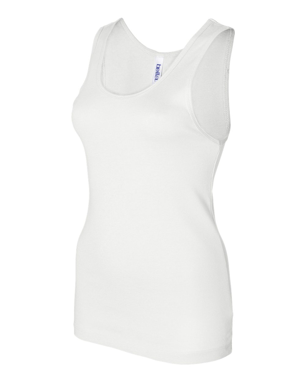 BELLA + CANVAS Women's Baby Rib Tank 1080 White Color Women's Baby Rib Tank