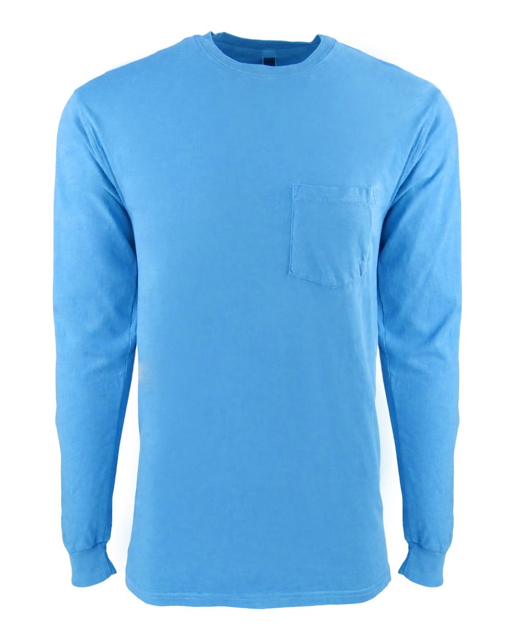 Next Level Inspired Dye Long Sleeve Pocket Crew 7451 #color_Ocean