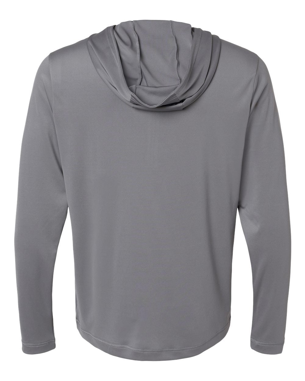 Adidas A596 Lightweight Performance Quarter-Zip Hooded Pullover #color_Grey Three