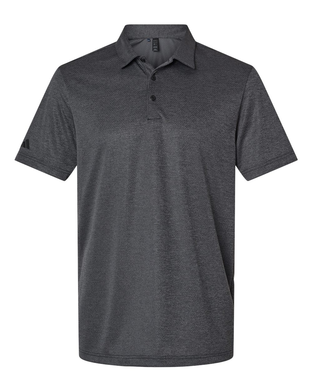 Adidas A591 Space Dyed Polo #color_Black Melange