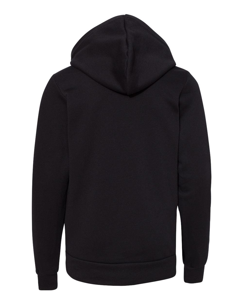 Black Color Youth Sponge Fleece Hoodie