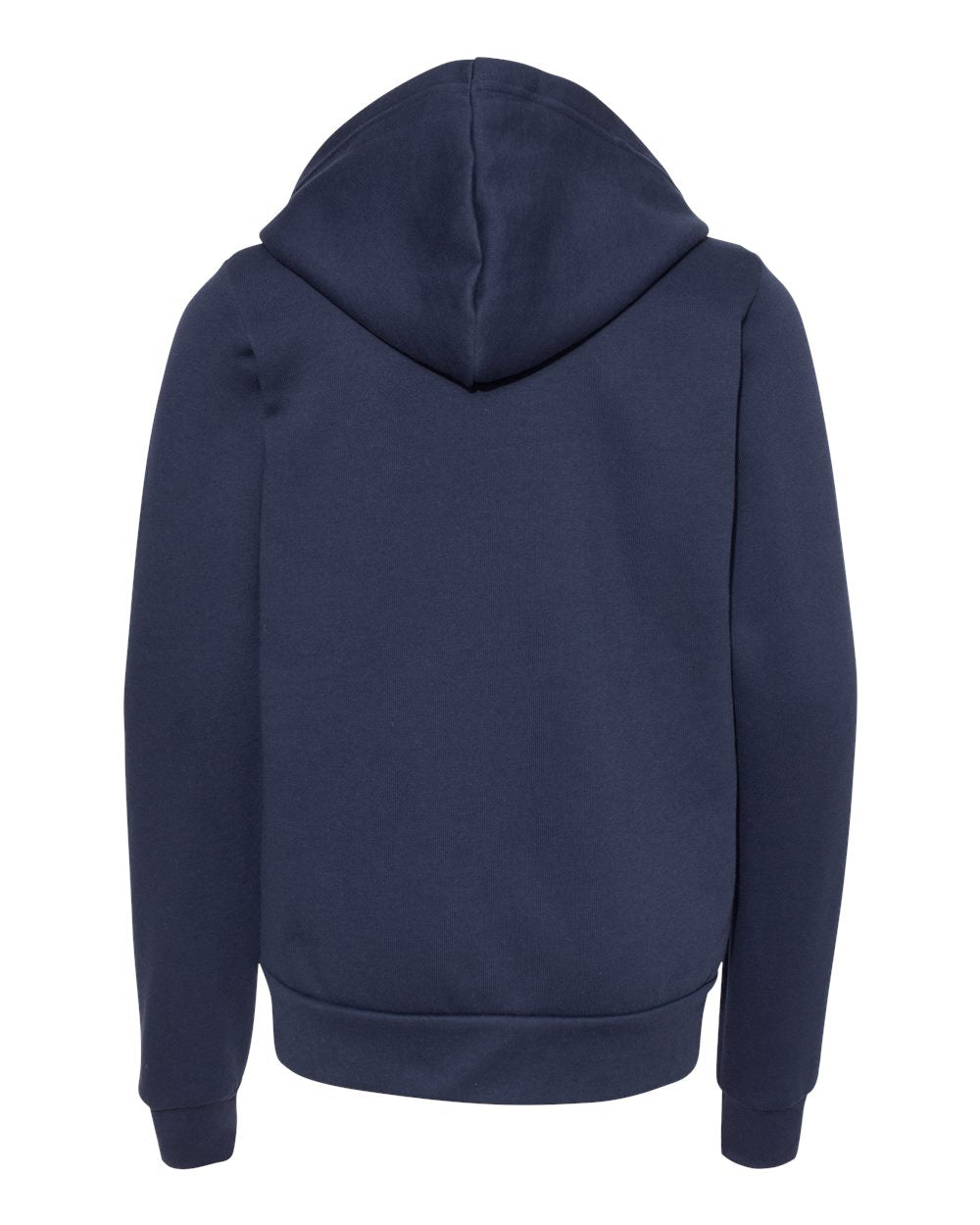 Navy Color Youth Sponge Fleece Full-Zip Hoodie