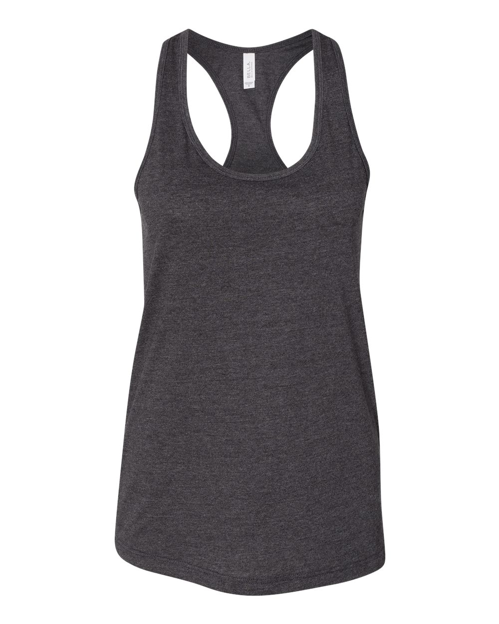 Dark Grey Heather Color Women's Jersey Racerback Tank