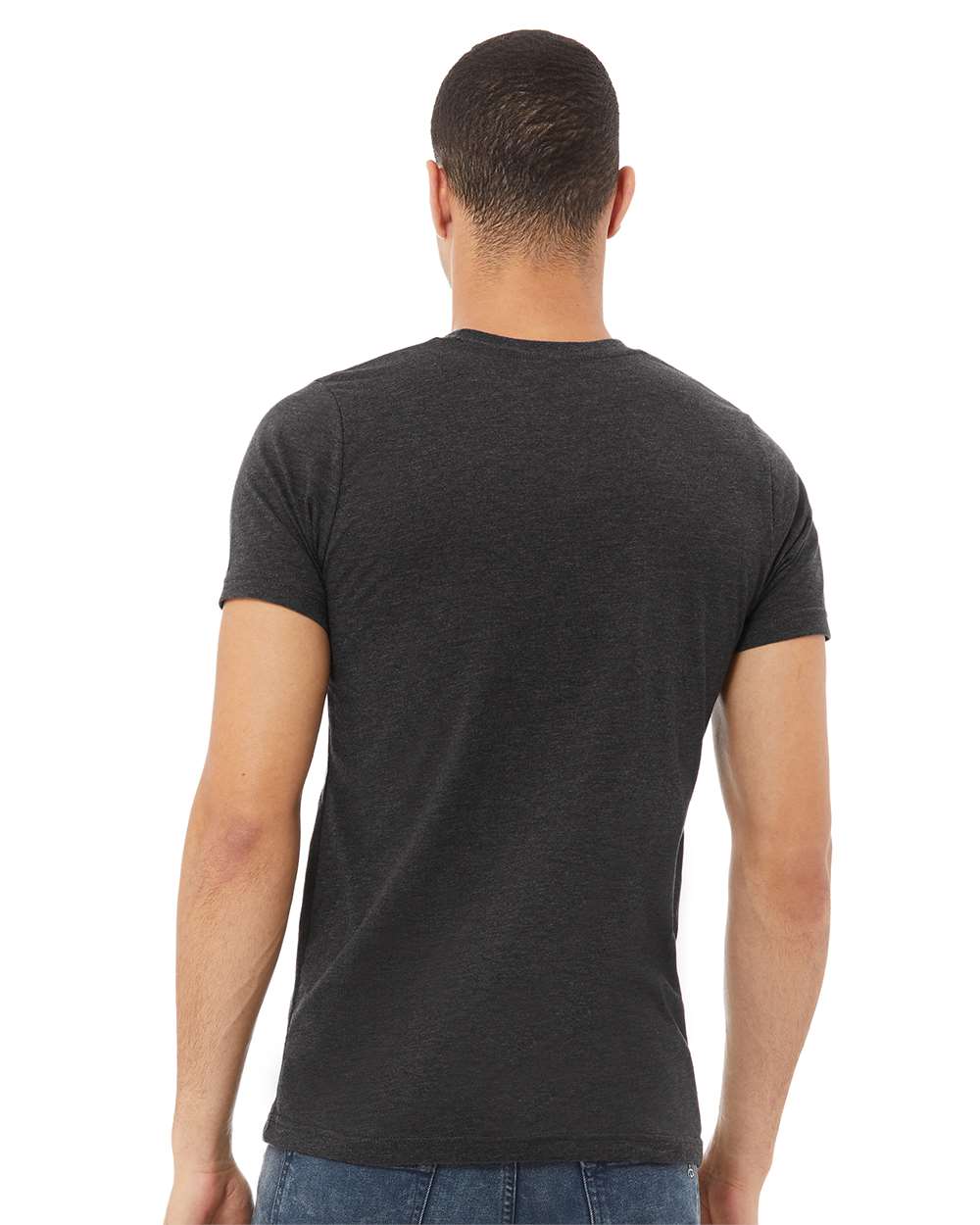 mdl Dark Grey Heather Color CVC Jersey Tee