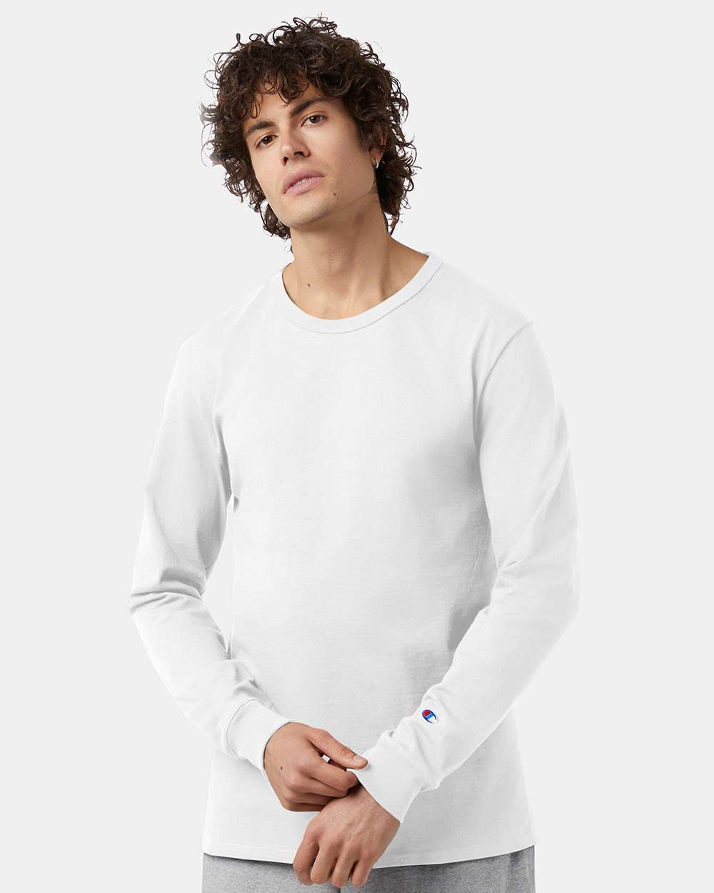 Champion Heritage Jersey Long Sleeve T-Shirt T453 #colormdl_White