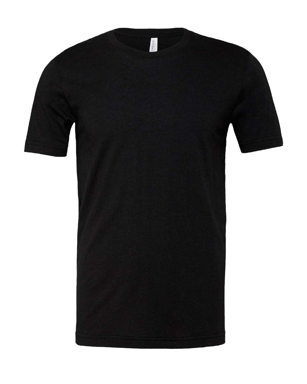 Black Heather Color CVC Jersey Tee