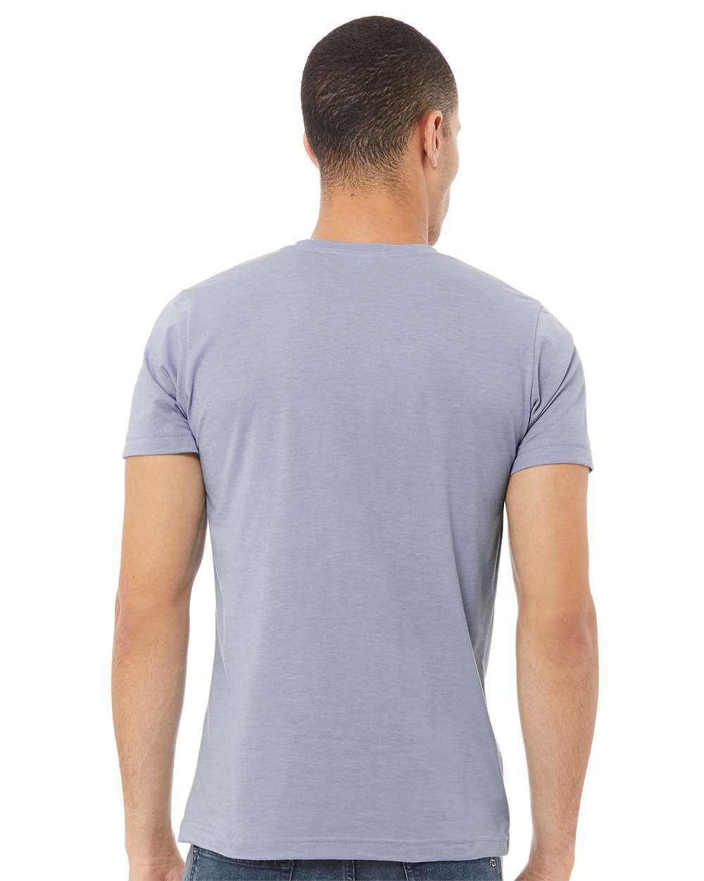 mdl Heather Blue Color CVC Jersey Tee
