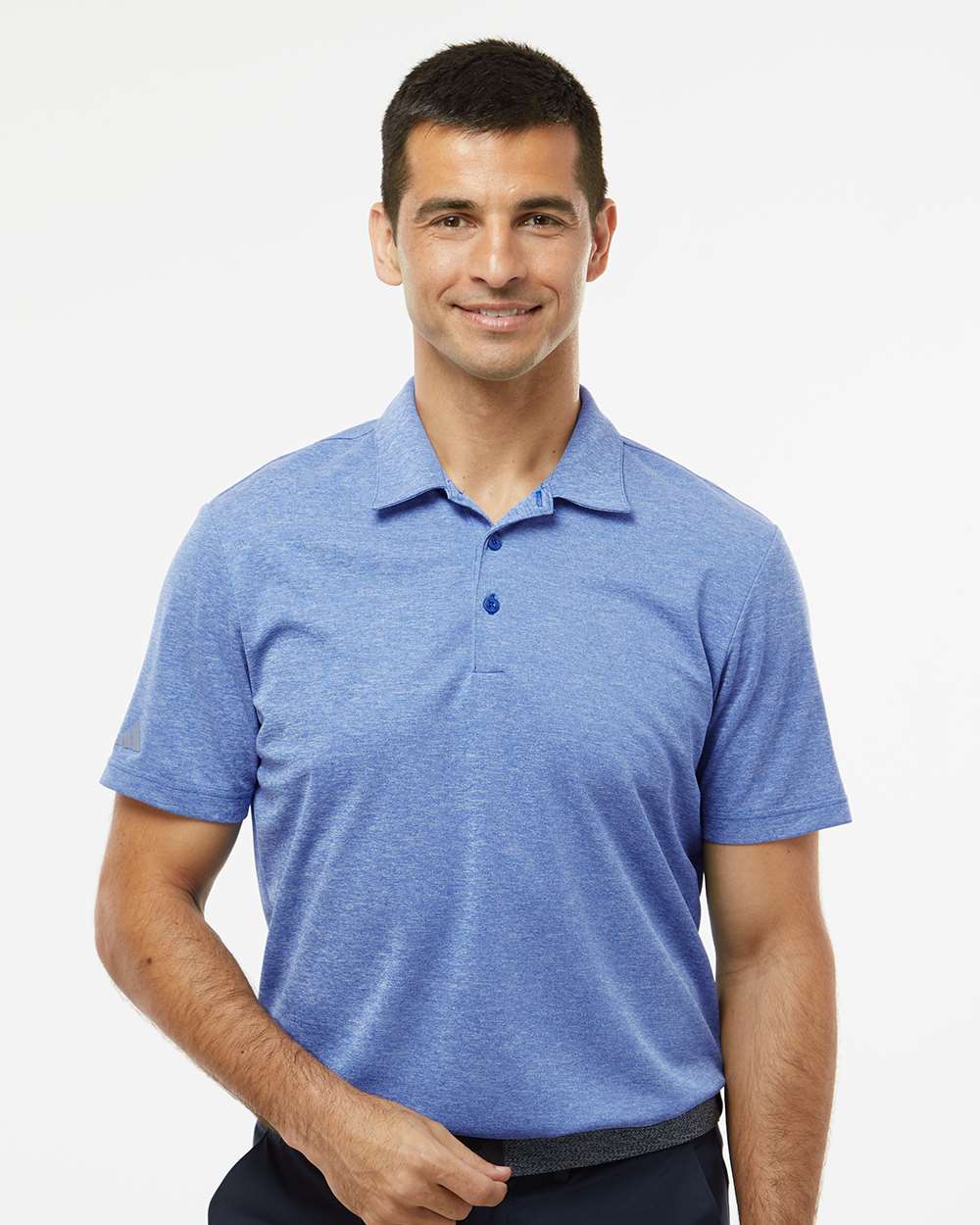 Adidas A582 Heathered Polo Shirt #colormdl_Collegiate Royal Melange