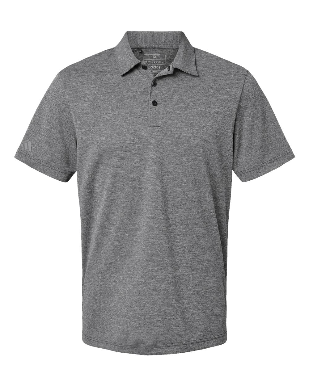 Adidas A582 Heathered Polo Shirt #color_Black Melange