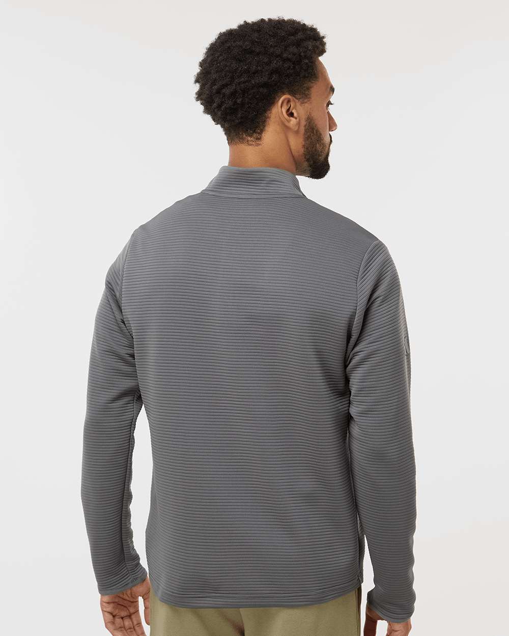 Adidas A588 Spacer Quarter-Zip Pullover #colormdl_Grey Five
