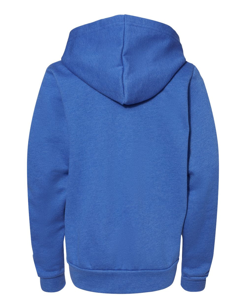 Heather True Royal Color Youth Sponge Fleece Full-Zip Hoodie
