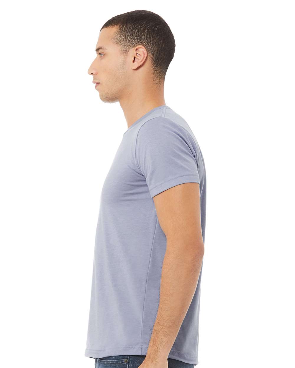 mdl Heather Blue Color CVC Jersey Tee