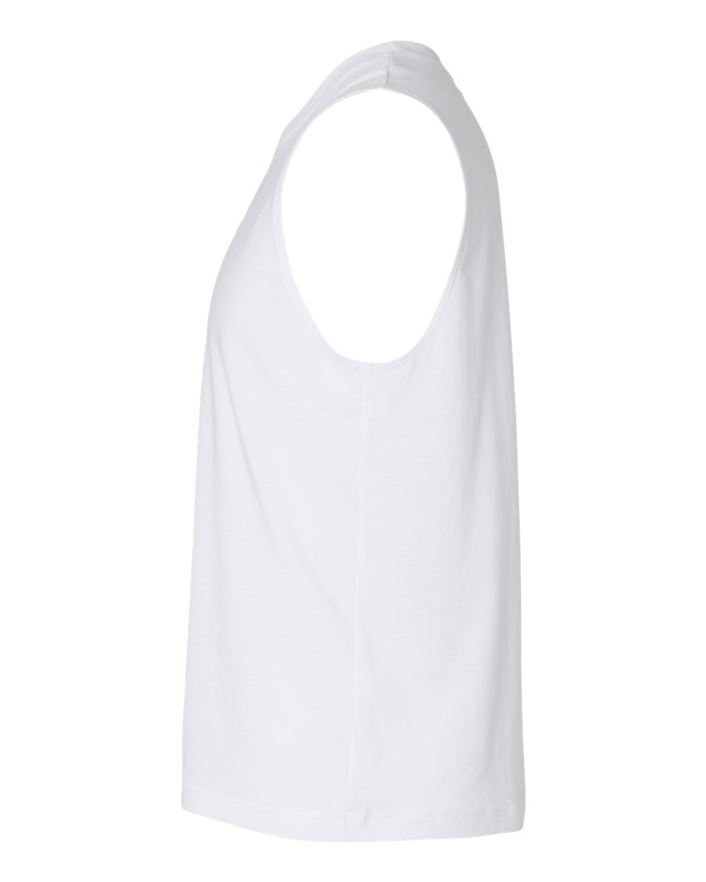 White Color Jersey Muscle Tank