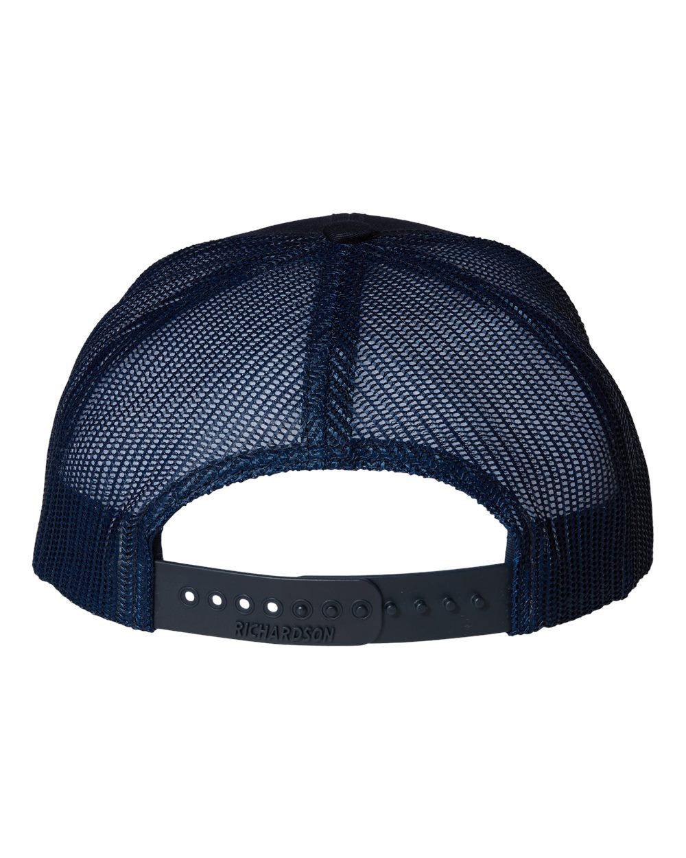 Navy Color Youth Trucker Snapback Cap Back View