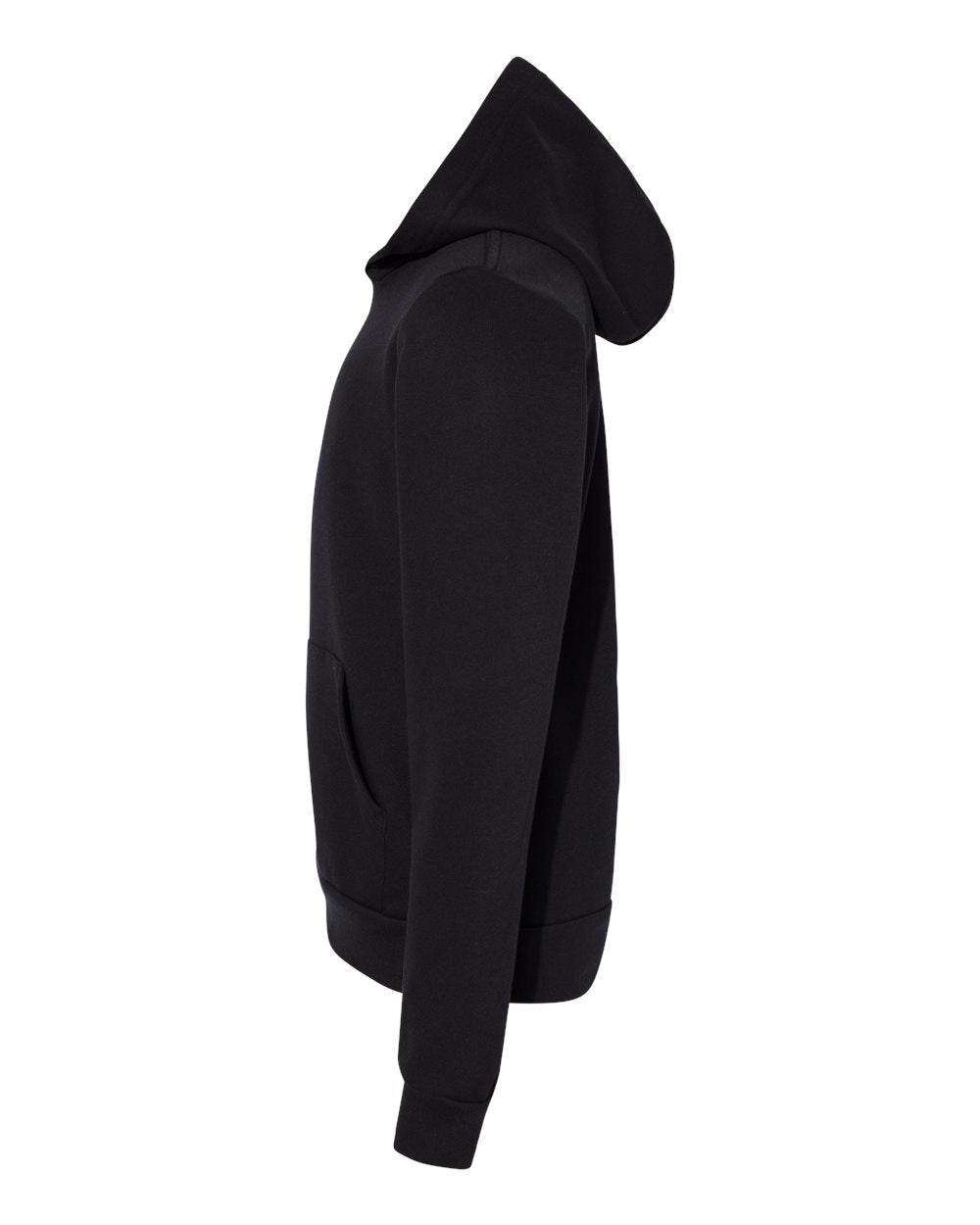Black Color Youth Sponge Fleece Hoodie
