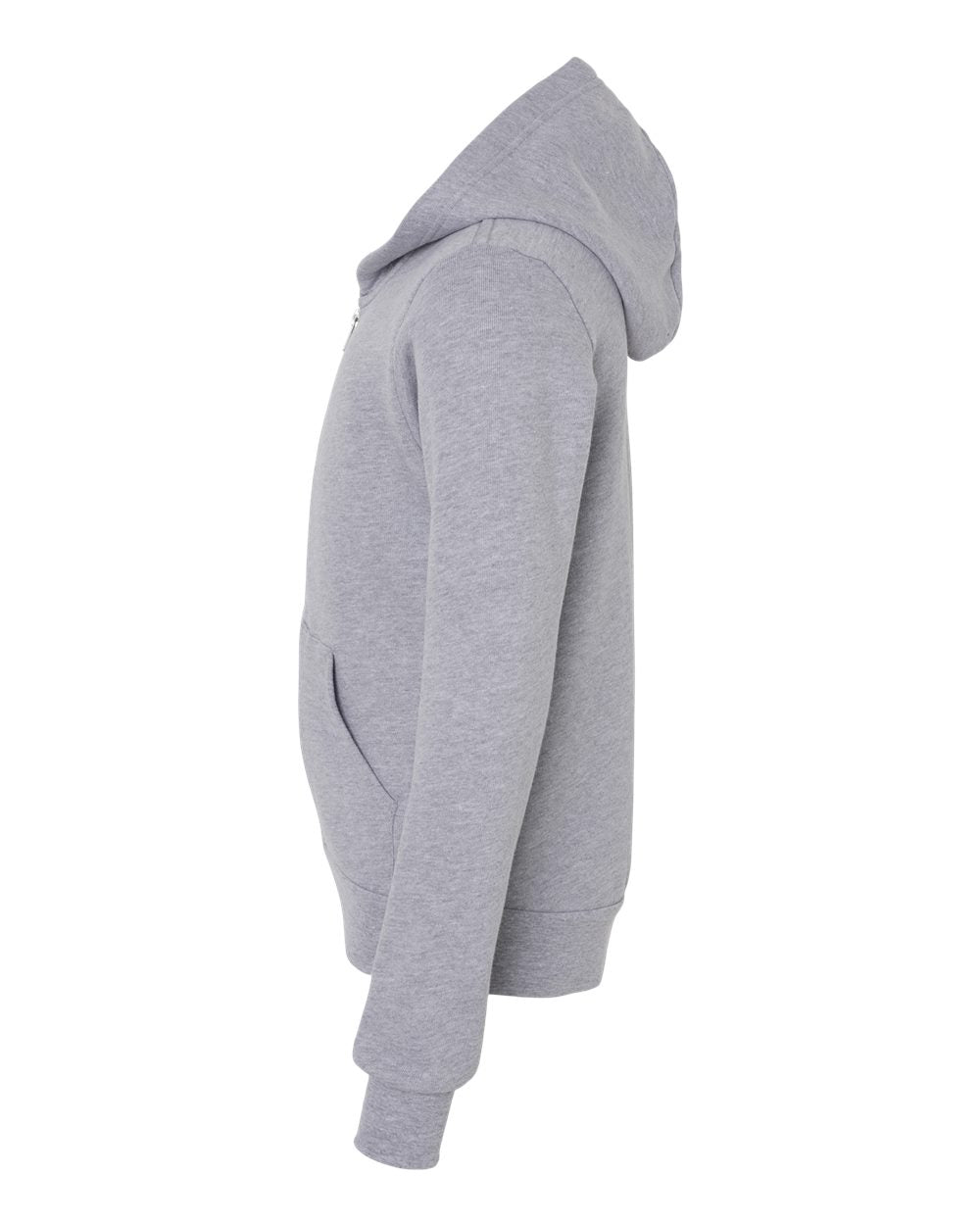 Athletic Heather Color Youth Sponge Fleece Full-Zip Hoodie