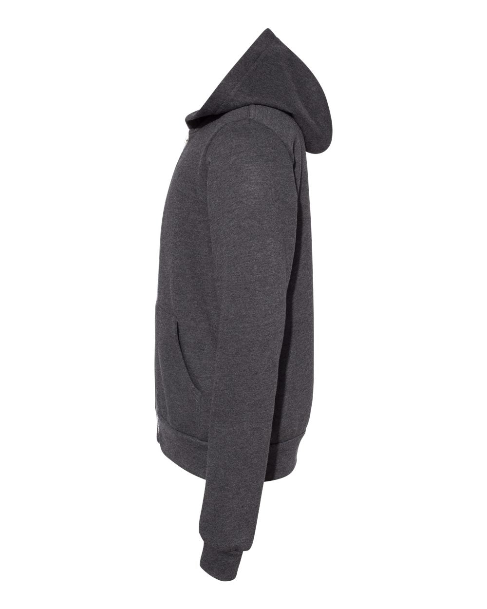 Dark Grey Heather Color Youth Sponge Fleece Full-Zip Hoodie