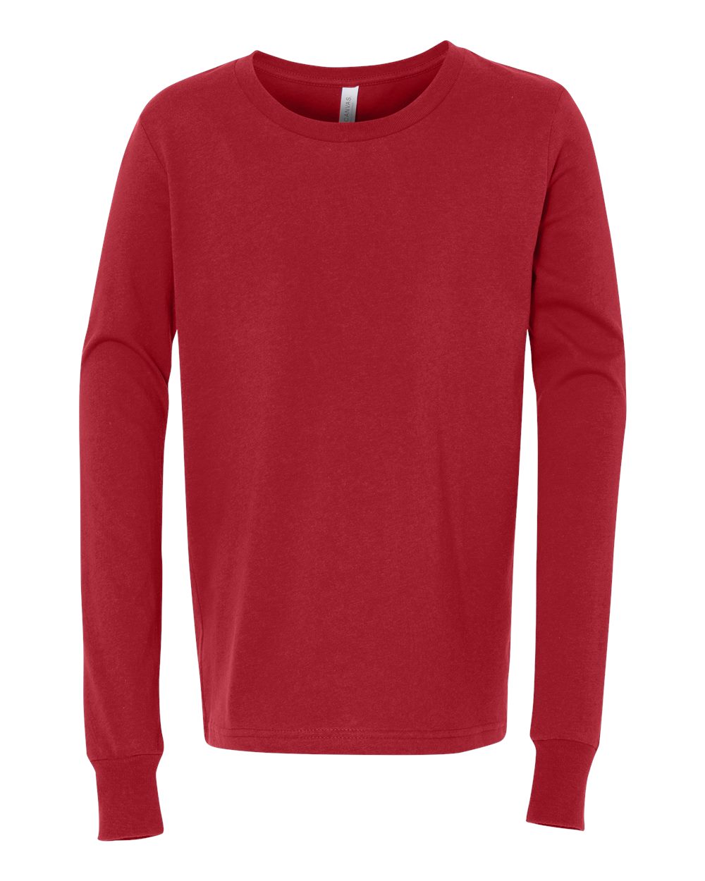 Red Color Youth Jersey Long Sleeve Tee 3501Y