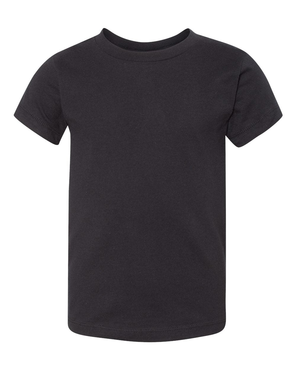Black Color Toddler Jersey Tee