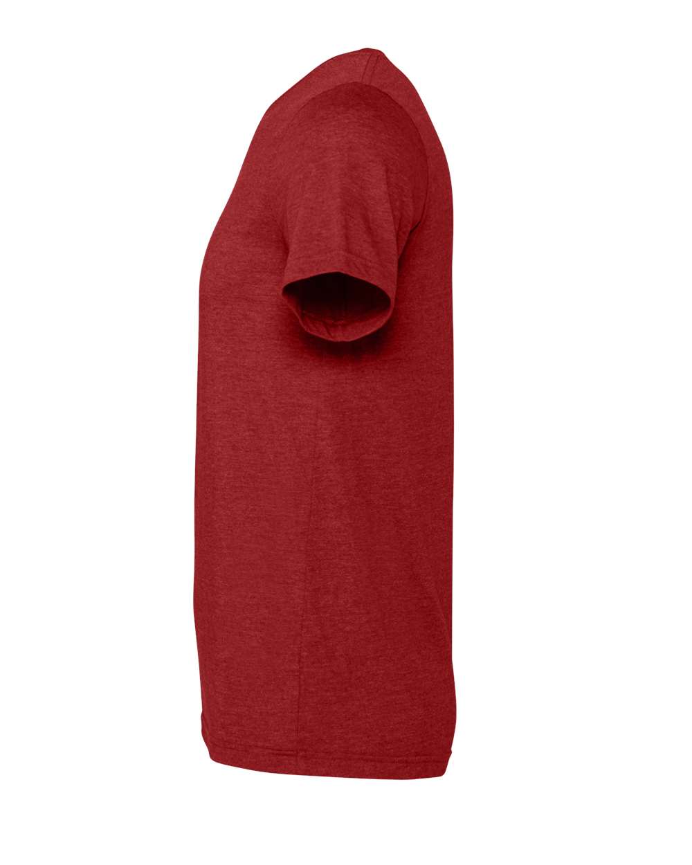Heather Canvas Red Color CVC Jersey Tee