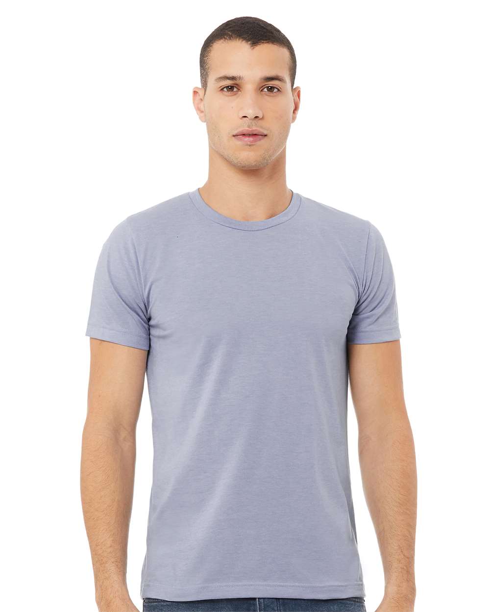 mdl Heather Blue Color CVC Jersey Tee