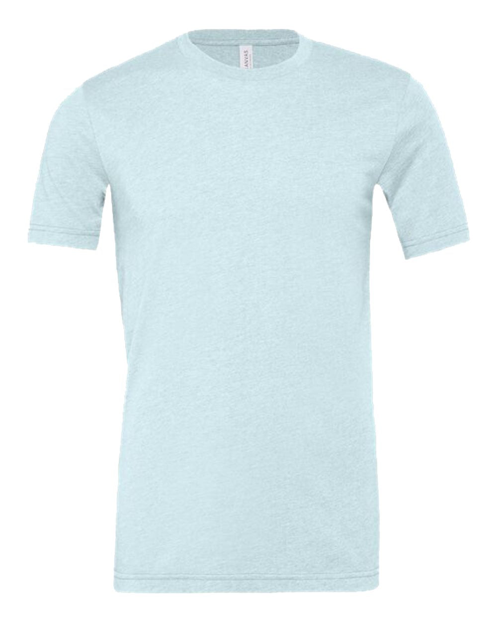 BELLA + CANVAS CVC Jersey Tee 3001CVC Heather Prism Ice Blue CVC Jersey Tee