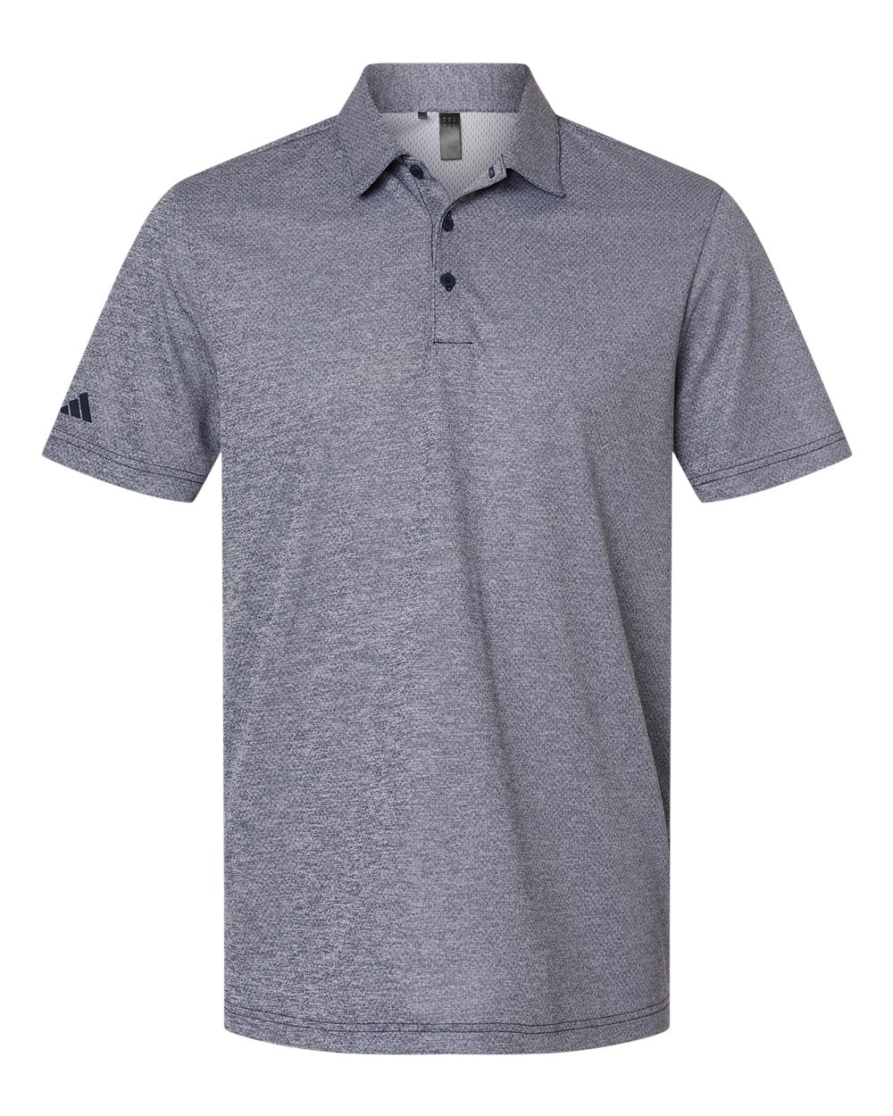 Adidas A591 Space Dyed Polo #color_Collegiate Navy Melange
