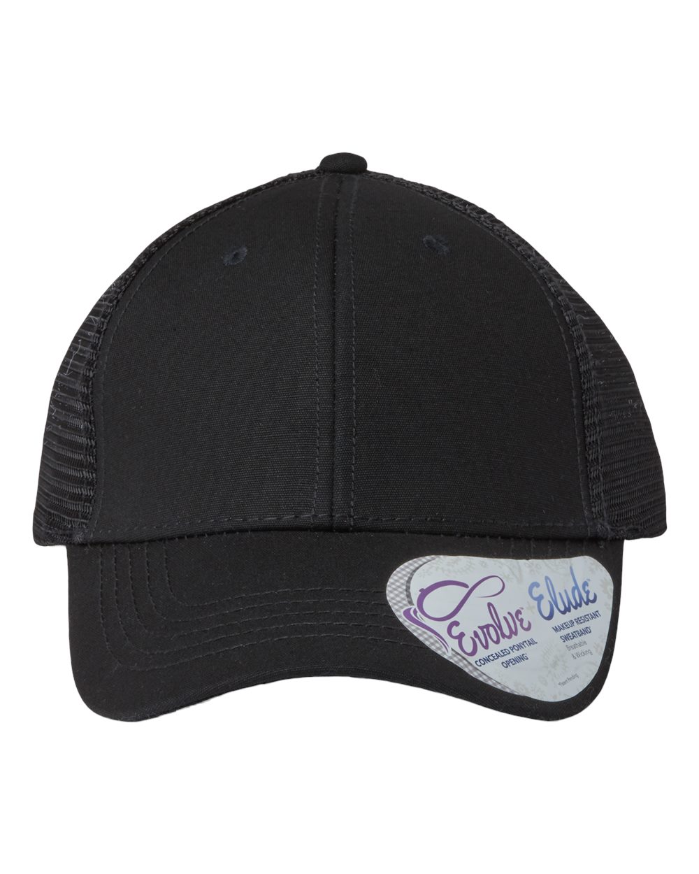 Infinity Her Women's Modern Trucker Cap CHARLIE #color_Black/ Black