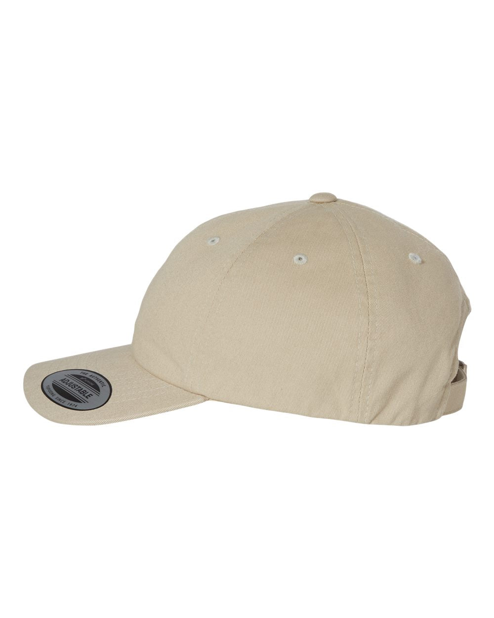 Oak Color EcoWash™ Dad Hat Side View
