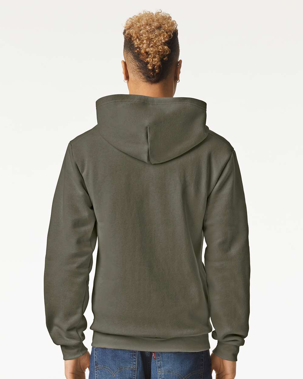 American Apparel  RF497 ReFlex Fleece Full-Zip Hoodie #colormdl_Lieutenant