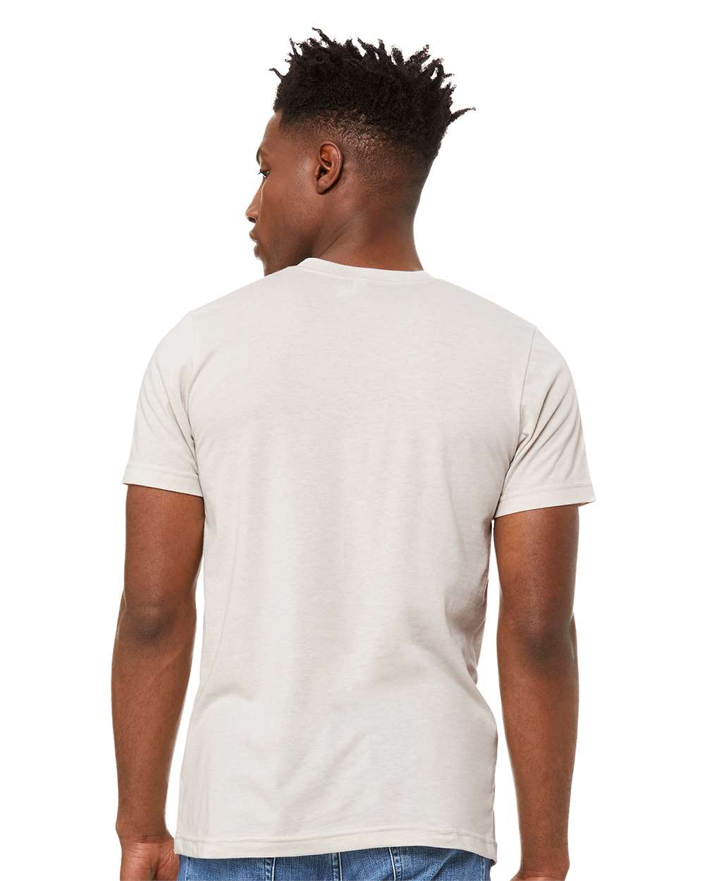 mdl Heather Cement Color CVC Jersey Tee