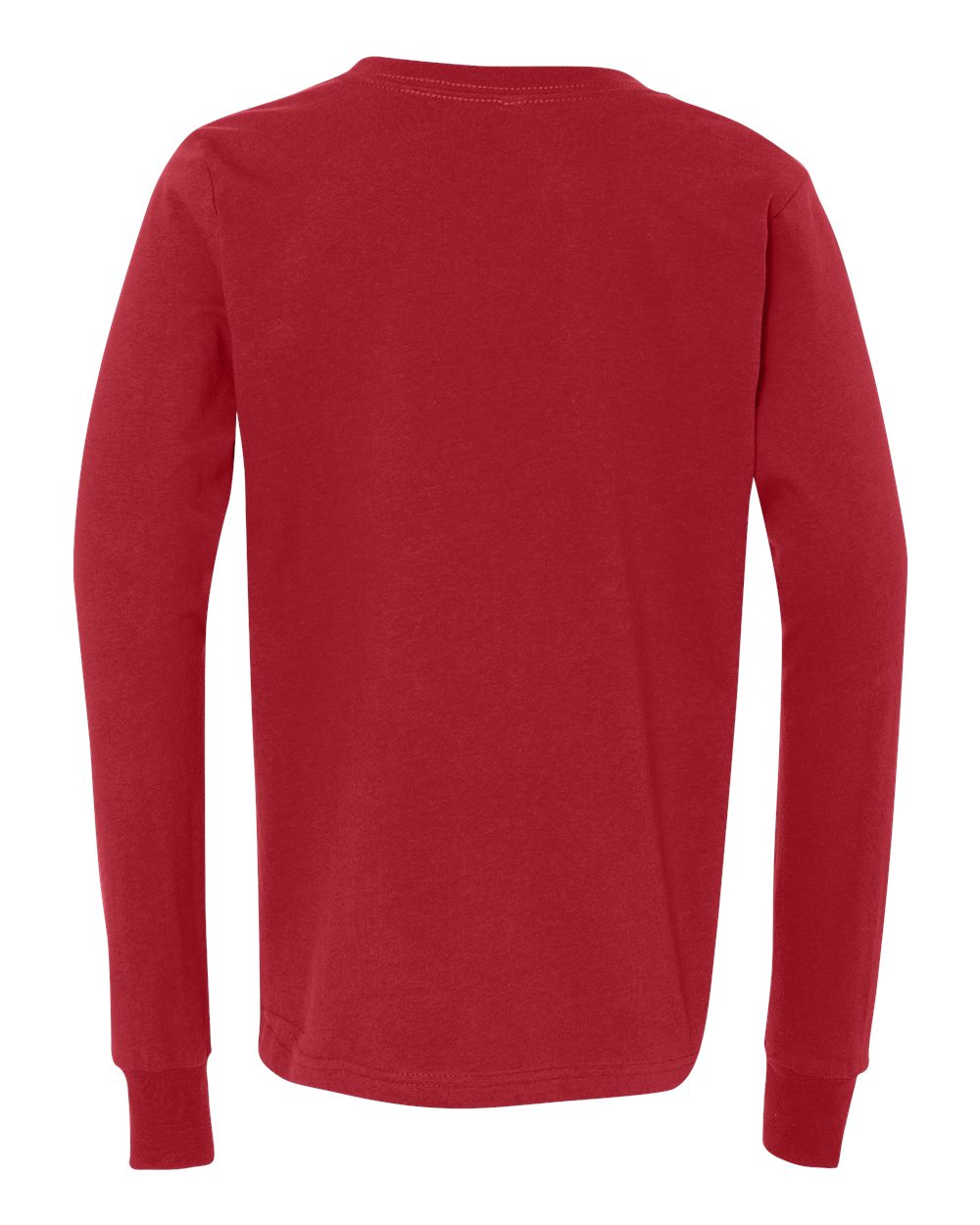 Red Color Youth Jersey Long Sleeve Tee 3501Y